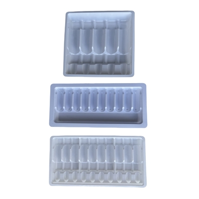 Customized Vacuum Tray Packaging 1ml 2ml 5ml 10ml PET Water Injection Ampoule Tray