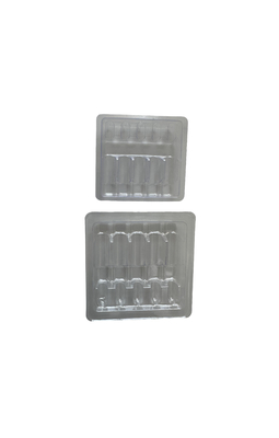 Blister Tray Packaging For Water Injection 1ml 2ml 5ml 10ml PET Ampoule Tray Customization