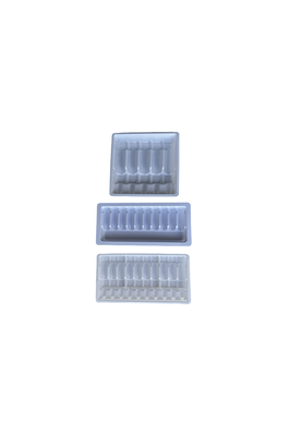 Blister Tray Packaging For Water Injection 1ml 2ml 5ml 10ml PET Ampoule Tray Customization