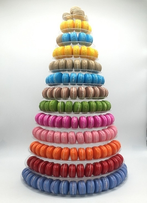 New Design 10 Tier Macaron Tower Disposable Food Tray