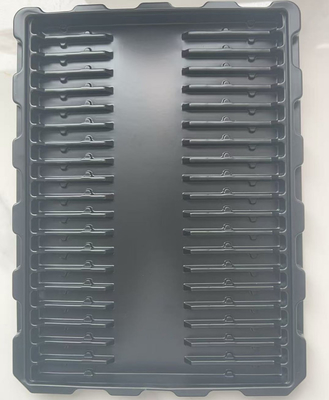 Anti-Static Black PS Blister Tray For Electronic Components Hardware Accessories Black Plastic Inner Tray