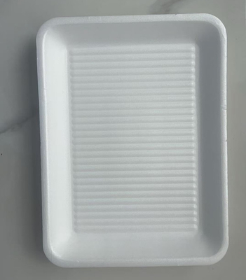 EPS Square Fresh Food Trays Single-Compartment Modified Atmosphere Boxes Fresh Food Trays
