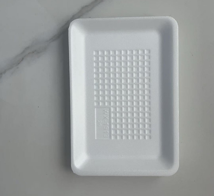 EPS Square Fresh Food Trays Single-Compartment Modified Atmosphere Boxes Fresh Food Trays