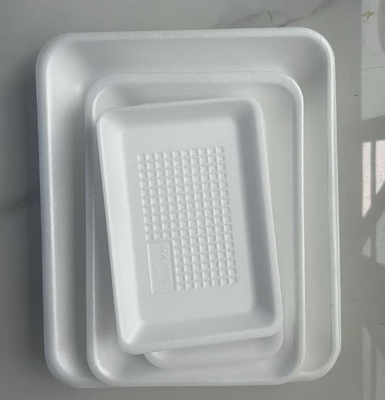 EPS Square Fresh Food Trays Single-Compartment Modified Atmosphere Boxes Fresh Food Trays