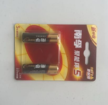 Customized Size Durable Clear Plastic Blister Packaging for Battery and PVC Blister Tray