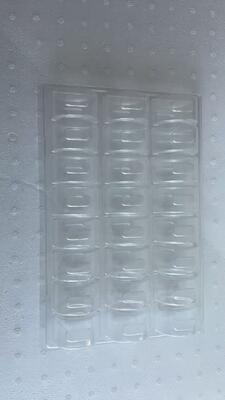 25 Macaron Packaging Tray with Food Grade PET Plastic Reusable and Customizable Macaron Blister Tray