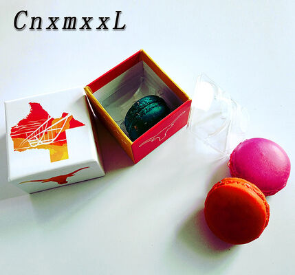Eco-Friendly Macaron Plastic Tray with Custom Printing and Transparent Design for Food Packaging