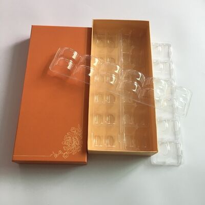 Customizable Recyclable PET Disposable Plastic Tray with Heat Sealing for Macaron and Fruit Packaging
