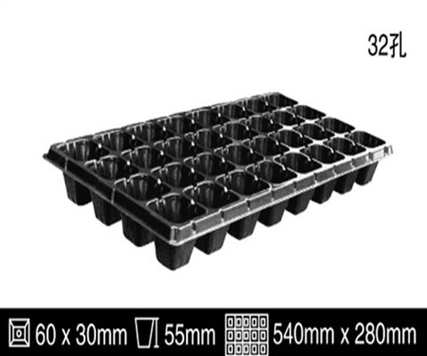 128-cell Plastic Seedling Tray - 2mm Thick and Aging Resistant for Durable Plant Growth