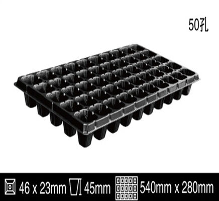 128-cell Plastic Seedling Tray - 2mm Thick and Aging Resistant for Durable Plant Growth