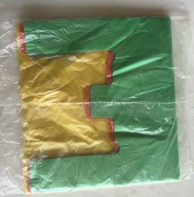 Customized Recyclable HDPE Plastic Bags with High Impact Resistance for Supermarket Shopping