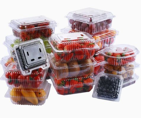 Customizable Recyclable PET Box for Fruits and Vegetables with Thermoforming Transparent Packaging