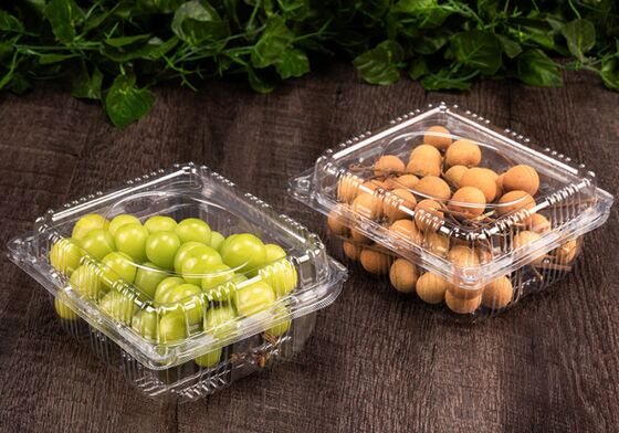 Customizable Recyclable PET Transparent Fruit Box for Perfect Protection of Grapes and Tomatoes
