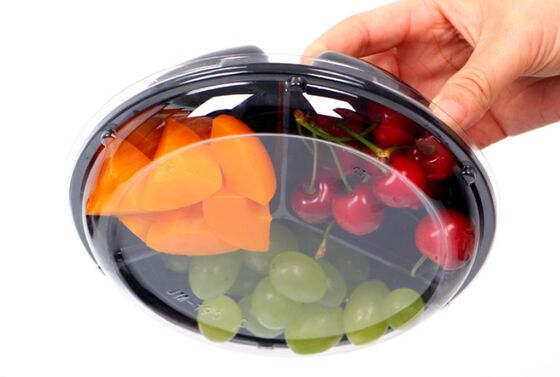 Customized Design Recyclable PET Fruit Packaging Box with Heat Sealing for Transparent Fruit Storage