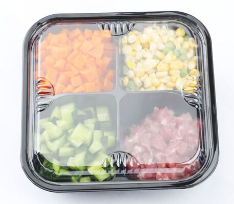 Customizable Recyclable Transparent Packaging Box with Heat Sealing for Vegetables and Fruits