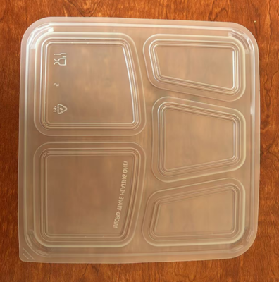 PP food boxes, 5-grid PP disposable food boxes, 5-grid PP food boxes, 5-grid food packaging boxes