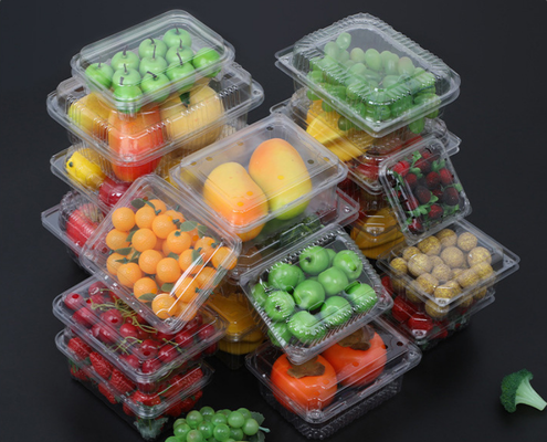 Customized Design Recyclable PET Heat Sealing Fruit Packaging Box and Plastic Blister Tray