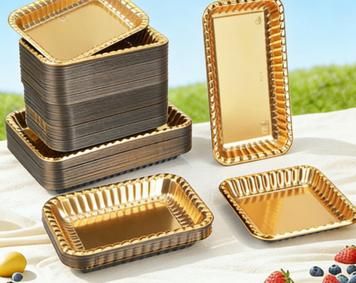Customizable Recyclable PET Packaging Box with Heat Sealing for Macaron and Cake Disposable Use