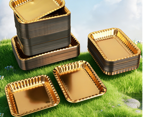 Customizable Design Recyclable PET Heat Sealing Chocolate and Macaron Packaging Trays for Fruits and Cakes