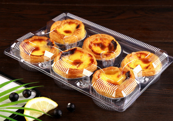 One-time use fruit packaging box, rectangular plastic box for fresh vegetables, PET food-grade transparent fruit cutting box