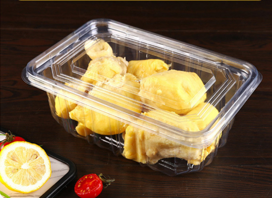 Eco-Friendly Macaron Plastic Tray with Custom Printing and Transparent Design for Food Packaging