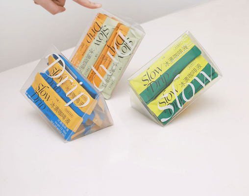 Ready-made packaging box - transparent box for cosmetics packaging, toy figurines, pet folding plastic packaging box with hooks