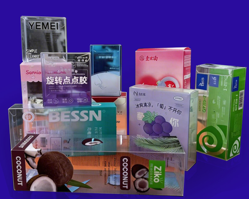 Summer best-selling PVC plastic box, PET transparent plastic box, PP frosted box, ice sleeve hook-style folding protective arm packaging