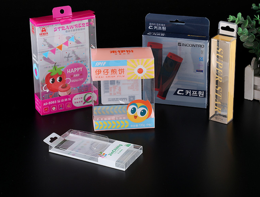 Summer best-selling PVC plastic box, PET transparent plastic box, PP frosted box, ice sleeve hook-style folding protective arm packaging