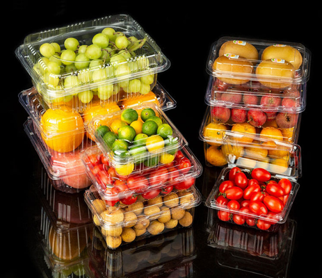 Single-use PP meat slice box - Supermarket hot pot fresh ingredients pork and beef meat rolls with thick plastic packaging box