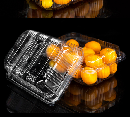 berry punnet box  food clamshell packaging  fruit takeout box rigid plastic fruit container  supermarket fruit box  fresh fruit packaging box