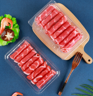 stackable fruit container  leak‑resistant box  dust‑proof clamshell moisture resistant punnet  fresh‑keeping packaging  visible display packaging