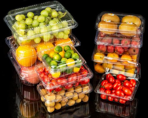 Fruit packaging, meat packaging boxes, vegetable packaging boxes, seedling trays, plastic flower pots, fast food boxes, as well as PVC, PP, PET transparent boxes and printed boxes.