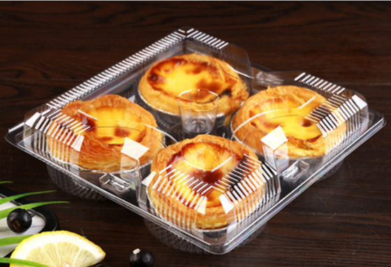 non‑toxic plastic box  clear thermoformed container odor‑free food container  PET blister punnet  see‑through plastic housing  food contact approved plastic