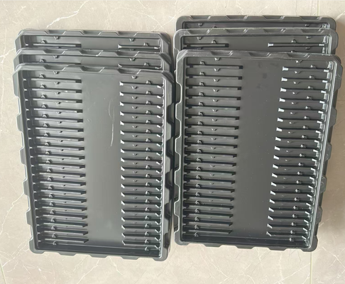 Customized Design Transparent PET Eco-friendly Anti-static Plastic Blister Tray for Electronic Components