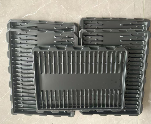 Customized Design Transparent PET Eco-friendly Anti-static Plastic Blister Tray for Electronic Components