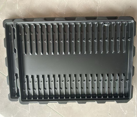 Customized Design Transparent PET Eco-friendly Anti-static Plastic Blister Tray for Electronic Components