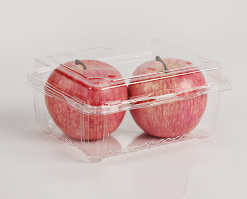 stackable fruit container  leak‑resistant box  dust‑proof clamshell moisture resistant punnet  fresh‑keeping packaging  visible display packaging