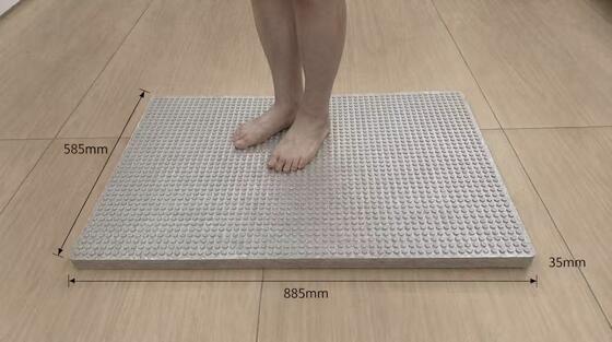 Mold Resistant Quick Drying Shower Mat with Massage Bumps EPP Non-Slip Bath Mat for Safe Bathroom Floor