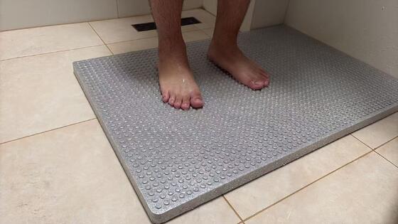 One Piece EPP Foam Non Slip Shower Mat and Bath Floor Mat for Safe Wet Areas