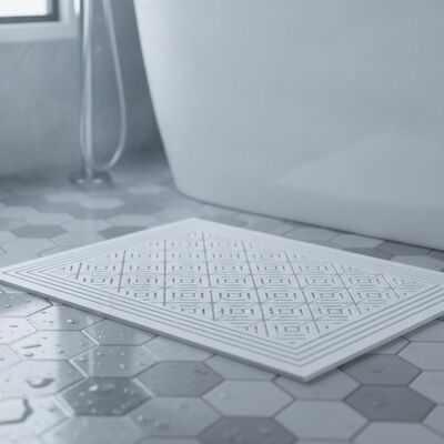 Mold Resistant Fast Drainage Shower Mat with Massage Bumps EPP Bathroom Mat Anti-Slip Floor Mat