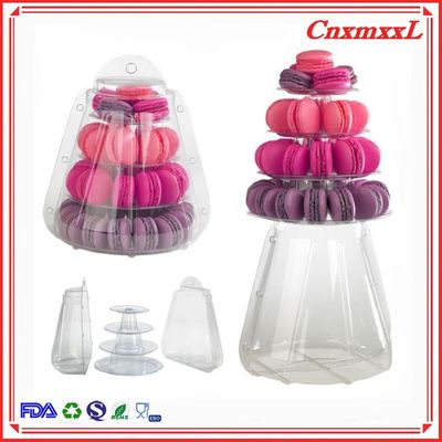4 Tier Macaron Tower Dessert Food Display Stand For Cake Shop Sweets Packaging Box
