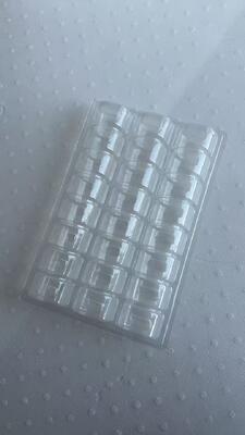 24 Cavities Macaron Packaging Tray with Food Grade PET and Reusable Design