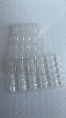 25 Macaron Packaging Tray with Food Grade PET Plastic Reusable and Customizable Macaron Blister Tray