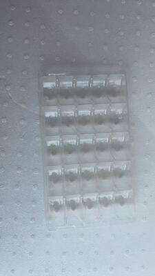 25 Macaron Plastic Trays with Food Grade PET 0.55mm Thickness and Reusable Design for Macaron Packaging